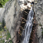 Guardala bene... Close View of Illilouette Fall from Panorama Trail Yosemite NP California USA