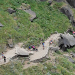 E’ ora di scendere sul mitico Mist Trail Mist Trail from the Top of Vernal Fall Yosemite NP CA USA