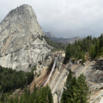 Nevada Fall dal John Muir Trail Nevada Fall from John Muir Trail Yosemite NP CA USA