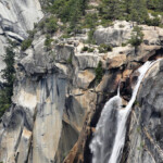 Con lo zoom... View of Nevada Fall from John Muir Trail Yosemite NP CA USA