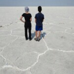 E’ il punto più lontano della passeggiata Badwater Salt Flats Death Valley National Park California USA