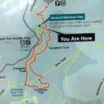 La mappa del Congress Loop Trail Congress Trail Map Sequoia NP California USA