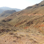 La vista dal Red Pass Titus Canyon Road to Red Pass in Death Valley National Park California