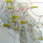 La mappa del parco e della Titus Canyon Road