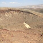 Il fondo di Little Hebe View from Little Hebe Crater Rim South of Ubehebe Crater Death Valley National Park California USA