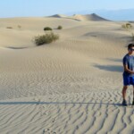 Cerchiamo però… No traces in Mesquite Flat Sand Dunes Death Valley National Park California USA