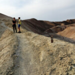 Risaliamo la collina First part of the second section of Badlands Loop Death Valley National Park California USA