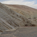 E’ là in alto che siamo passati Into Gower Gulch near the end of Badlands Loop Death Valley National Park California USA
