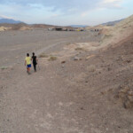 The end… Parking area of Zabriskie Point arriving from the Badlands Loop Death Valley National Park California USA