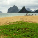 Dal banco di sabbia guardando verso nord Malpacao Island and Pinagbuyutan Island, El Nido, Palawan, Philippines
