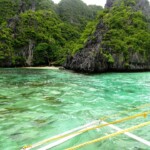 Costeggiamo ora brevemente Miniloc Miniloc on the way to Entalula Island, Bacuit Bay, Palawan, Philippines