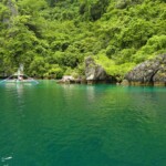 Non c’è spiaggia nella Big Lagoon No beaches inside Big Lagoon of Miniloc Island in Palawan, Philippines