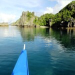 Ci arriviamo in un attimo Sailing around Miniloc Island in Bacuit Bay, Palawan, Philippines