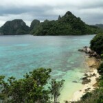 Appare la misteriosa Lagen Island Southern Bacuit Bay from Snake Island, El Nido, Palawan