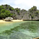 Approaching Kagbalinad Island, Caramoan Peninsula, Camarines Sur, Bicol Region, Philippines