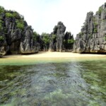 Beach at Minalahos Island, Caramoan Peninsula, Camarines Sur, Bicol Region, Philippines