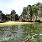 Beautiful Cove at Minalahos Island, Caramoan Peninsula, Camarines Sur, Bicol Region, Philippines