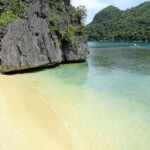 Sea Colour at Kagbalinad Island, Caramoan Peninsula, Camarines Sur, Bicol Region, Philippines