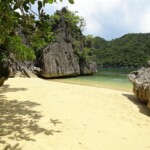 Small Beach at Kagbalinad Island, Caramoan Peninsula, Camarines Sur, Bicol Region, Philippines