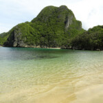 Looking to Small Gota Beach from the Main Beach of Gota, Caramoan Peninsula, Camarines Sur, Bicol Region, Philippines