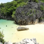 Southern Beach at Matukad Island, Caramoan Peninsula, Camarines Sur, Bicol Region, Philippines