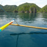 View of Caramoan Peninsula from a Boat not far from Paniman, Philippines