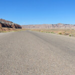 Driving to Little Wild Horse Slot Canyon in the San Rafael Swell Utah USA
