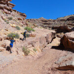 Dryfall near the Meeting Point of Bell with Little Wild Horse Canyon in the San Rafael Swell Utah USA