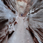 Entering the Third Slot Section of Little Wild Horse Canyon in the San Rafael Swell Utah United States of America
