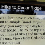 Grand Canyon National Park, Signboard at South Kaibab Trailhead, Arizona