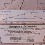 Informative Sign Board at Little Wild Horse Canyon Trailhead in the San Rafael Swell Utah USA