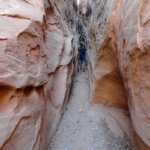 Second Slot Section of Little Wild Horse Canyon in the San Rafael Swell Utah USA