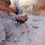 The End of the Second Slot Section of Little Wild Horse Canyon in the San Rafael Swell Utah United States of America