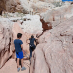 Walking between the Meeting Point with Bell Canyon and the Start of the First Slot Section of Little Wild Horse Canyon