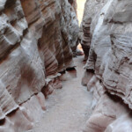 Wonderful and Dark Section of the Third Slot inside Little Wild Horse Slot Canyon in the San Rafael Swell Utah USA