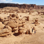 End of the hike in Goblin Valley State Park Utah USA