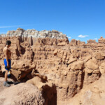From the Top of Valley 2 looking North in Goblin Valley State Park Utah USA