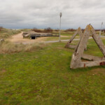 Juno Beach: Juno Beach Park, le fortificazioni tedesche dell’Atlantic Wall Bunker of The Atlantic Wall, Juno Beach, Normandy, France
