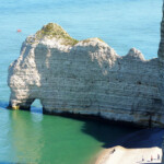 Étretat, Falaise d’Amont Etretat Beach Under Falaise Amont, Normandie, France