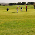 Il campo da golf sulla scogliera d’Aval Golf, Etretat, Normandie, France