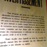 Ouistreham: un manifesto originale all’interno del Grand Bunker Ouistreham, Grand Bunker | Musee du Mur de l'Atlantique, Normandy, France
