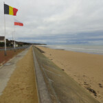 Omaha Beach: il panorama in direzione di Vierville-sur-Mer Omaha Beach looking West, Normandy, France